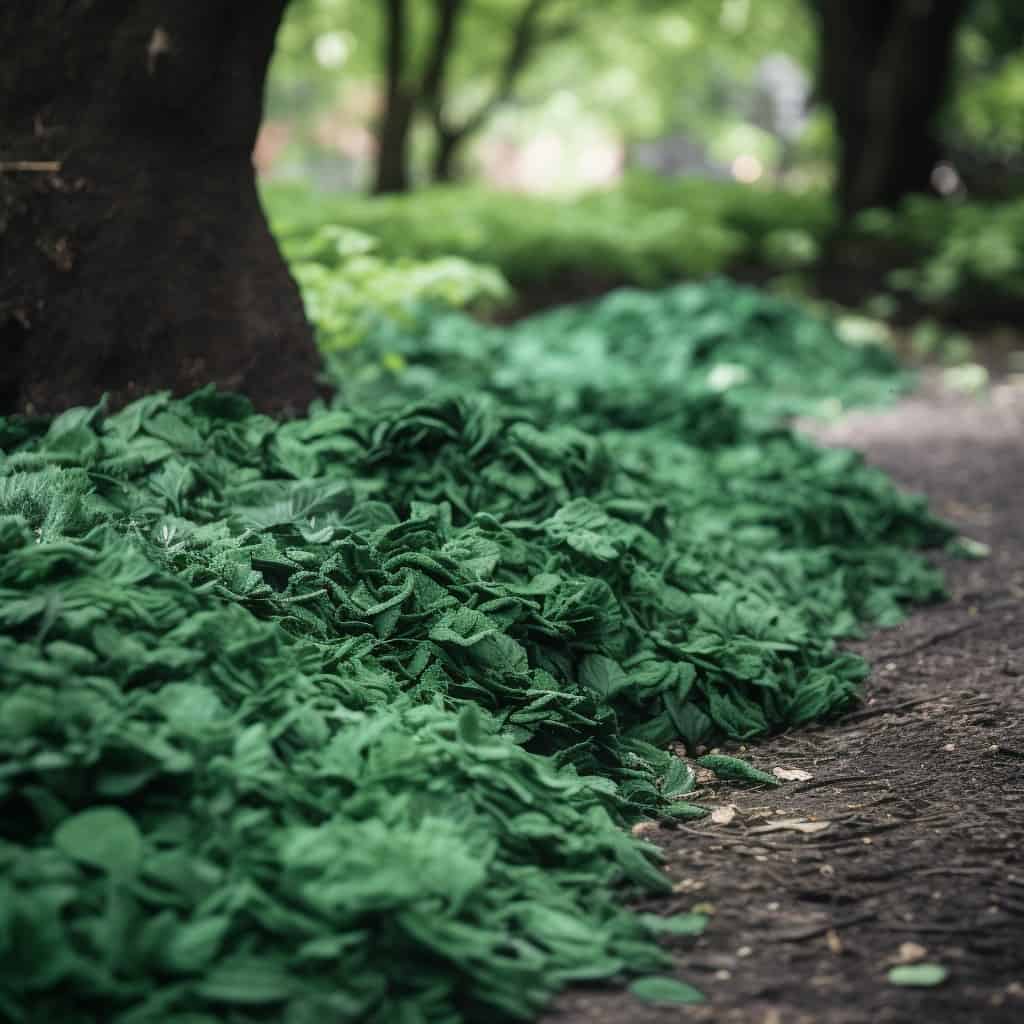 How can incorporating mulching crops into a garden help with weed