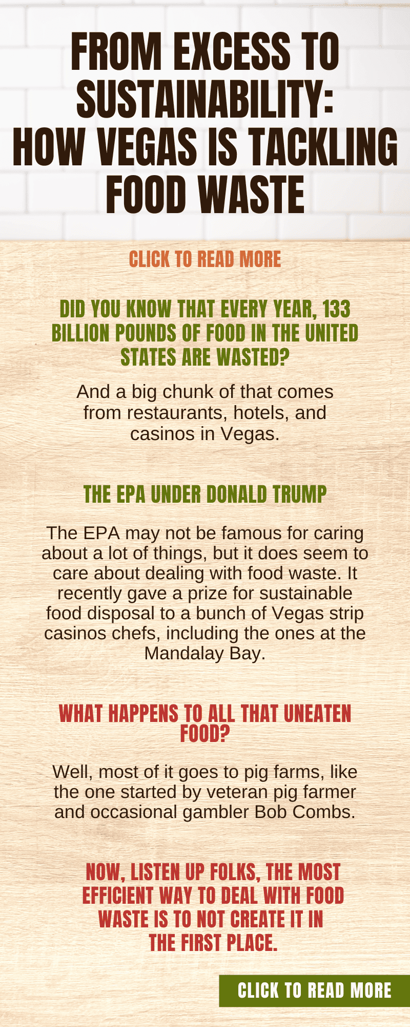 From Excess to Sustainability: How Vegas is Tackling Food Waste